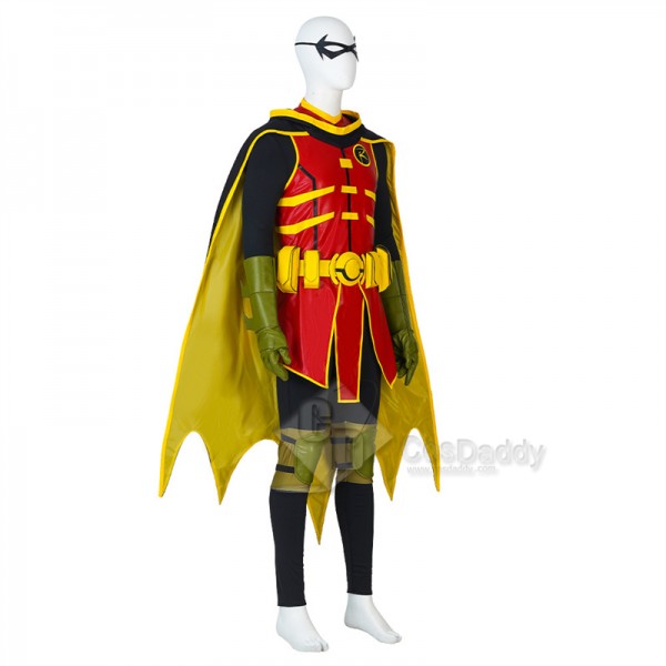 Batman And Superman Battle Of The Super Sons Damian Wayne Robin Cosplay Costume Halloween Suit